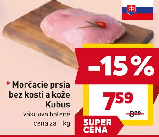 Kubus morčacie prsia bez kosti a kože
