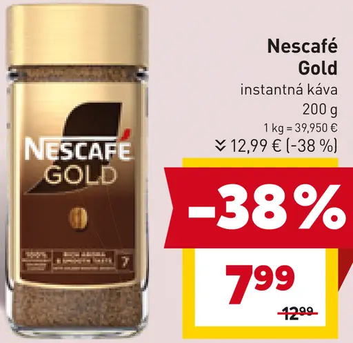 NESCAFÉ GOLD, instantná káva