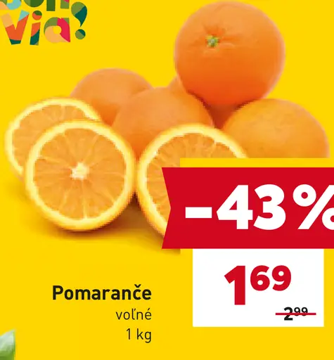 Pomaranče voľné