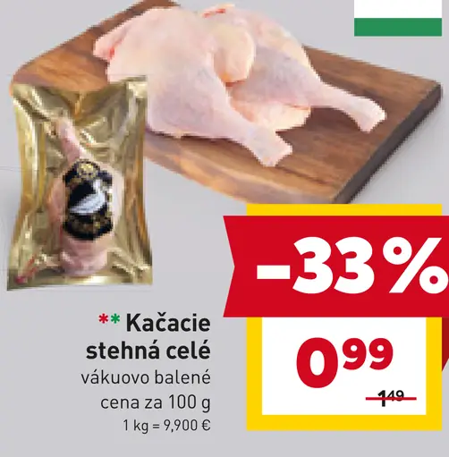 Kačacie stehná celé