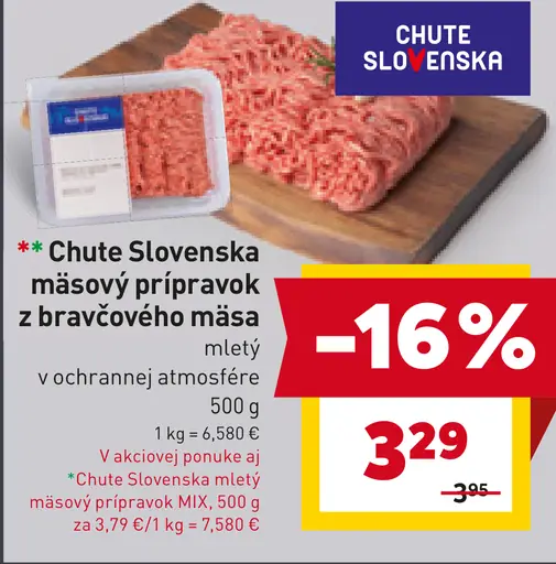 Chute Slovenska Mäsový prípravok z bravčového mäsa