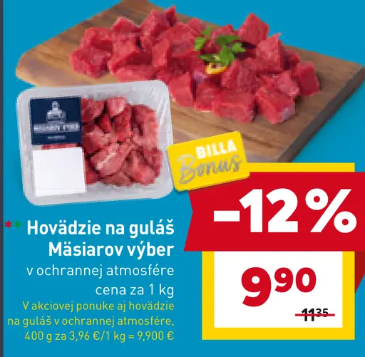 Hovädzie na guláš