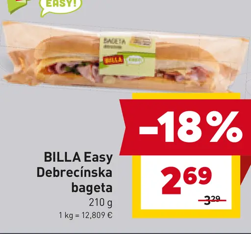 BILLA Easy Debrecínska bageta
