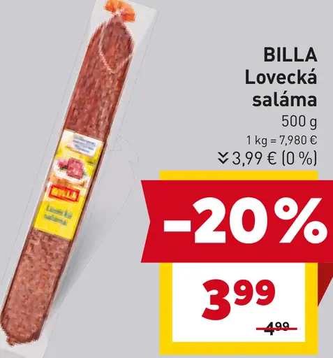 BILLA Lovecká saláma