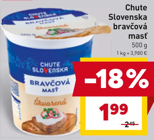 Chute Slovenska bravčová masť