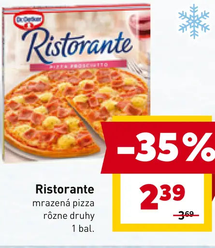 Ristorante mrazená pizza
