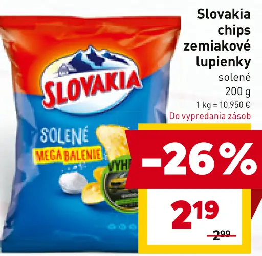 Slovakia Chips zemiakové lupienky