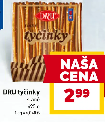 DRU tyčinky slané