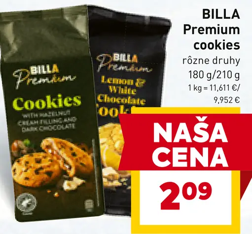 BILLA Premium cookies