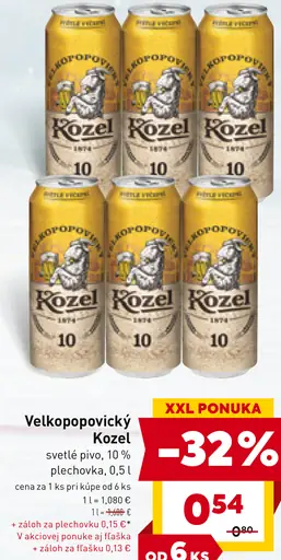 Velkopopovický Kozel plechovka