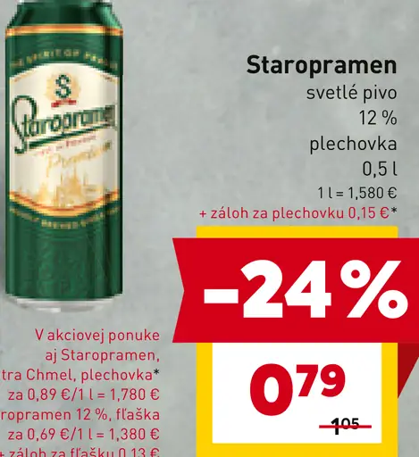 Staropramen plechovka