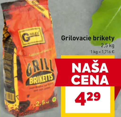 Grilovacie brikety
