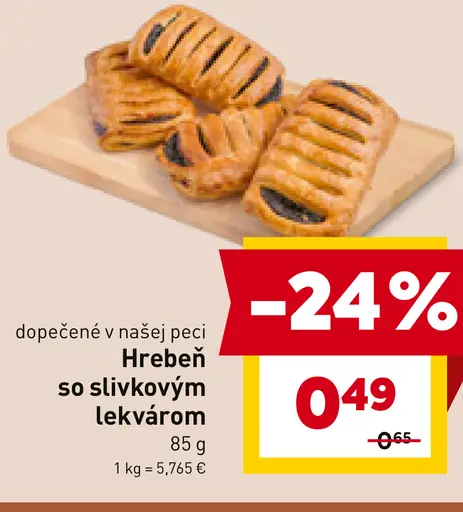 Hrebeň so slivkovým lekvárom