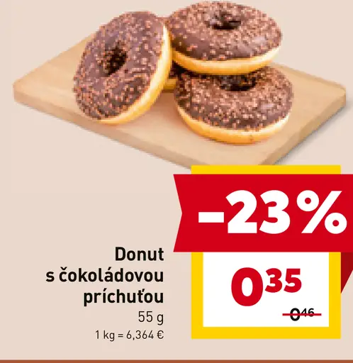 Donut s čokoládovou príchuťou
