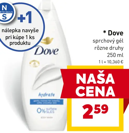 Dove sprchový gél