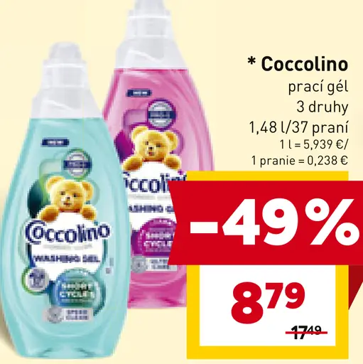 Coccolino prací gél