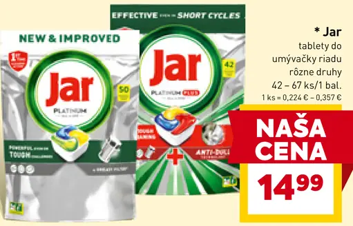 Jar Tablety do umývačky