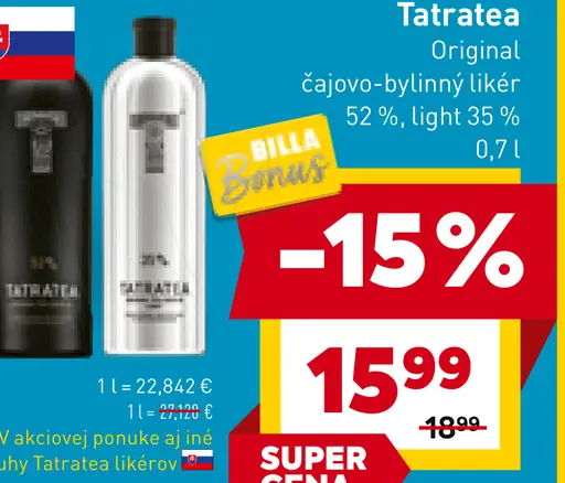 Tatratea Original čajovo-bylinný likér