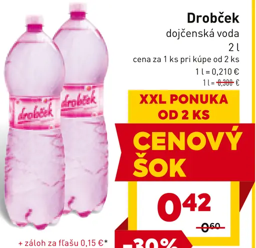 Drobec dojčenská voda