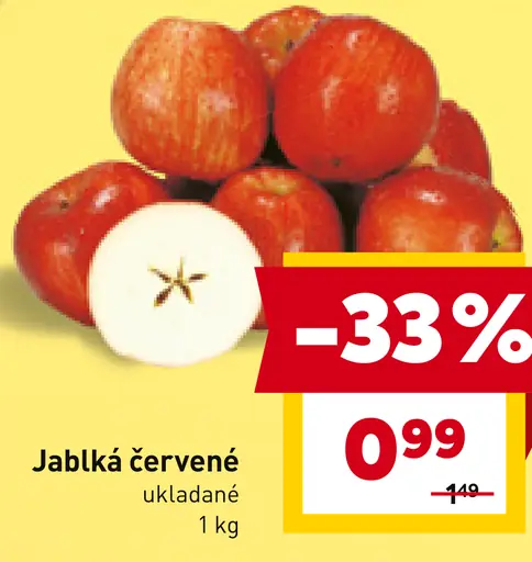 Červené jablká