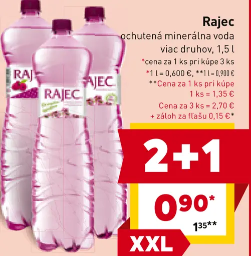 Rajec minerálna voda sýtená