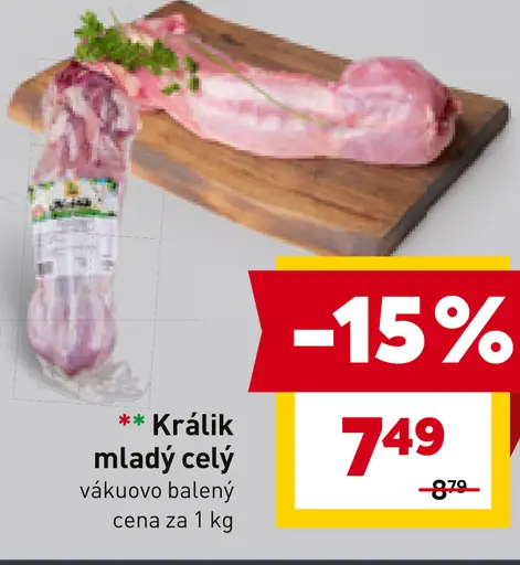 Králik mladý celý