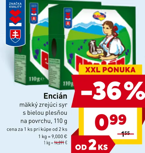 Encián syr