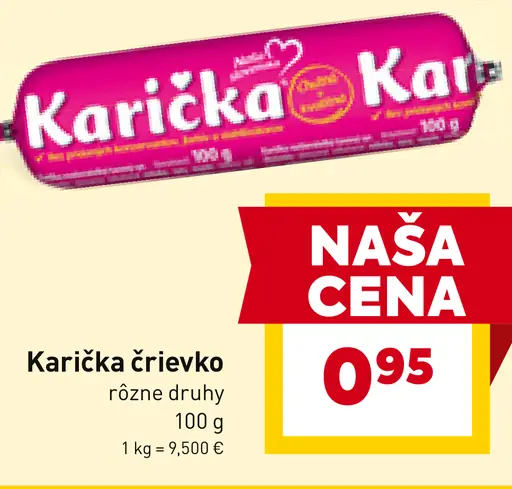 Karička črievko