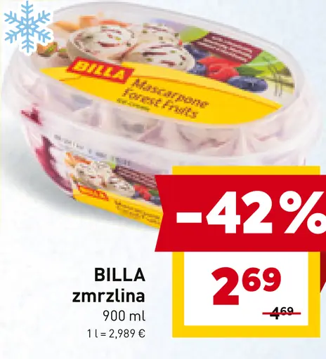 BILLA zmrzlina