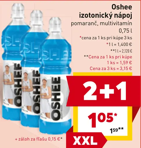 Oshee izotonický drink pomaranč