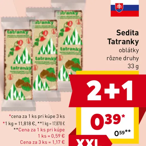 Sedita Tatranky oblátky