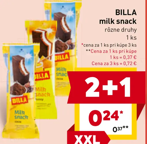 BILLA milk snack