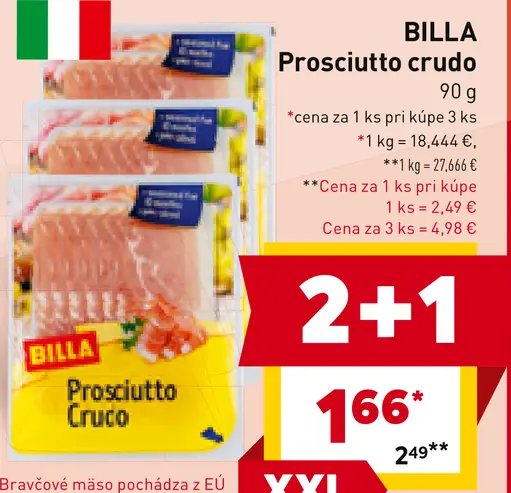 BILLA Prosciutto crudo
