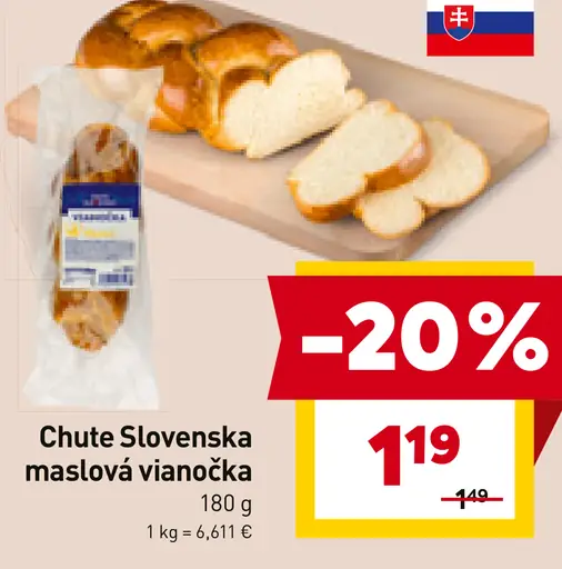 Chute Slovenska maslová vianočka