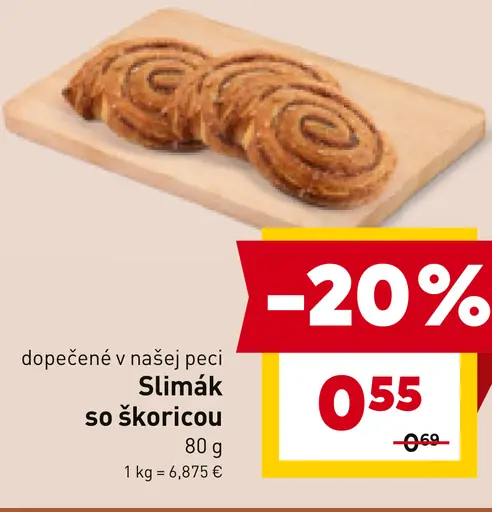 Slimák so škoricou