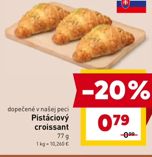 Pistáciový croissant