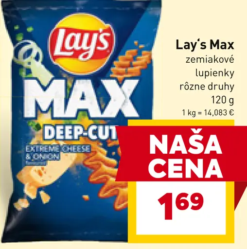 Lay's Max zemiakové lupienky