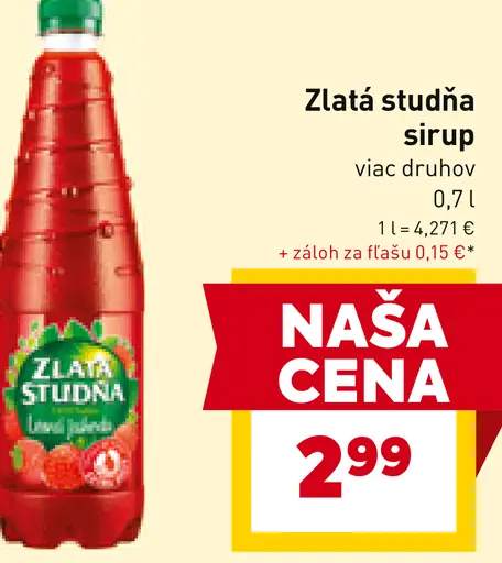 Zlatá studňa sirup