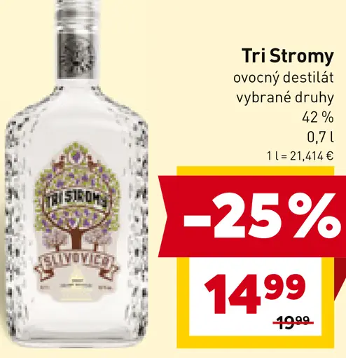 Tri Stromy ovocný destilát