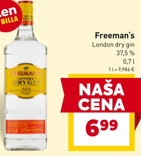 Freeman's London dry gin