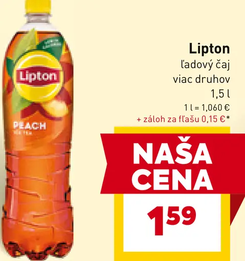Lipton Ice Tea ľadový čaj s príchuťou broskyne