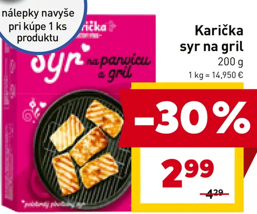 Karička syr na gril