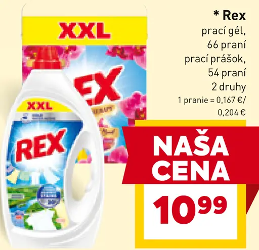 Rex prací gél