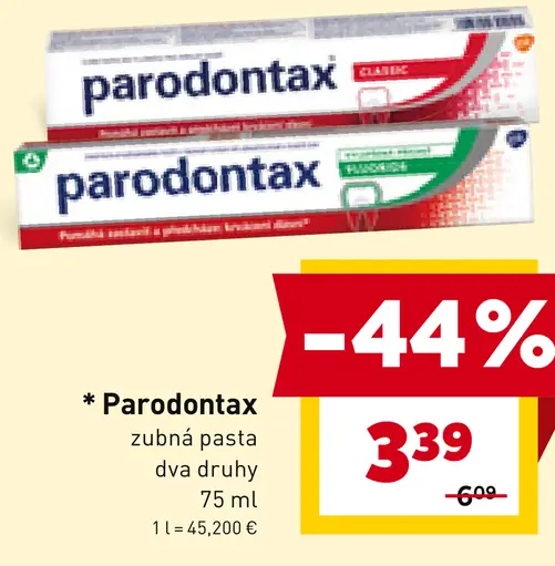 Parodontax zubná pasta