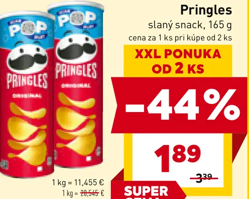 Pringles slaný snack