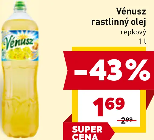 Vénusz Jedlý jednodruhový rastlinný olej repkový
