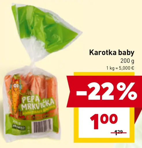 Karotka baby Pepa Mrkvička