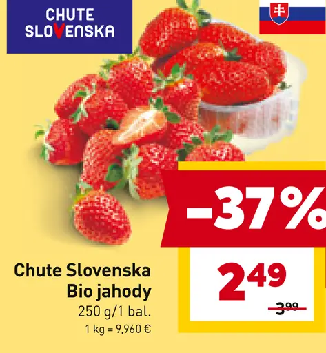 Chute Slovenska Bio jahody