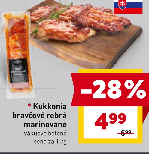 Kukkonia bravčové rebrá marinované