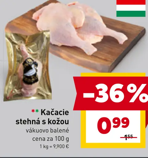 Kačacie stehná s kožou